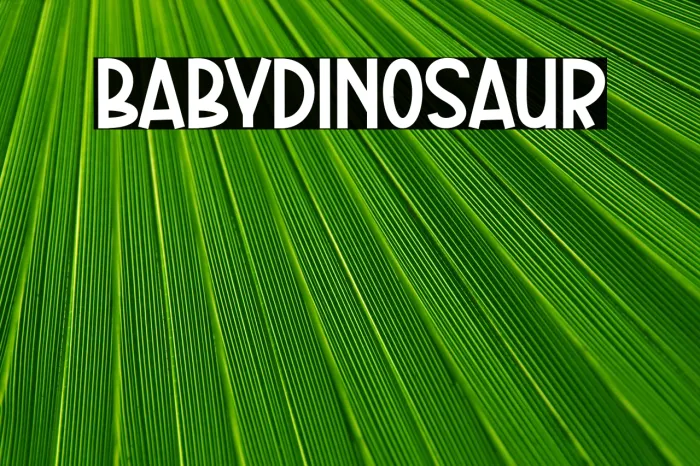 Baby Dinosaur Example 3