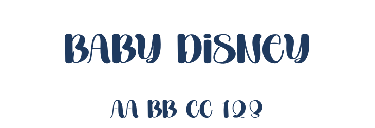 Baby Disney Font Preview