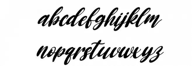 Baby Doll Italic 字体 小写