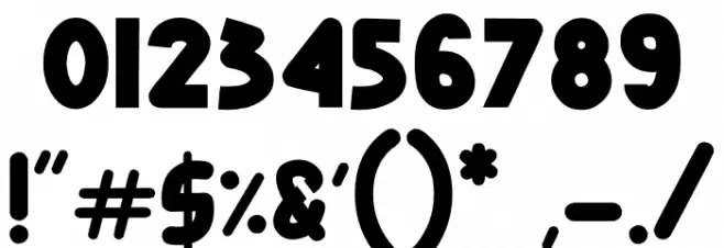 Baby Dollar Font OTHER CHARS