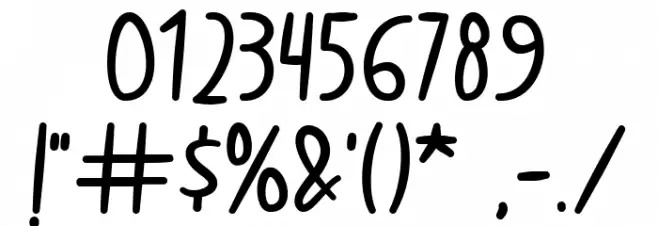 Baby Dolle Font OTHER CHARS