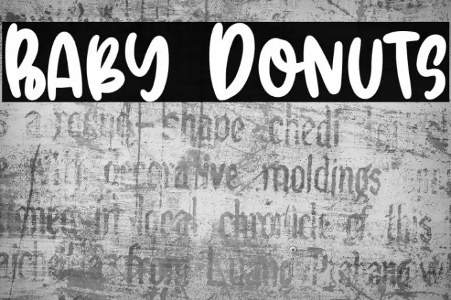 Baby Donuts Fonte examples