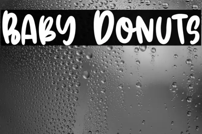 Baby Donuts Fonte examples