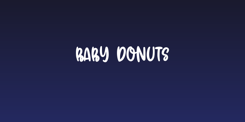 Baby Donuts Social Header