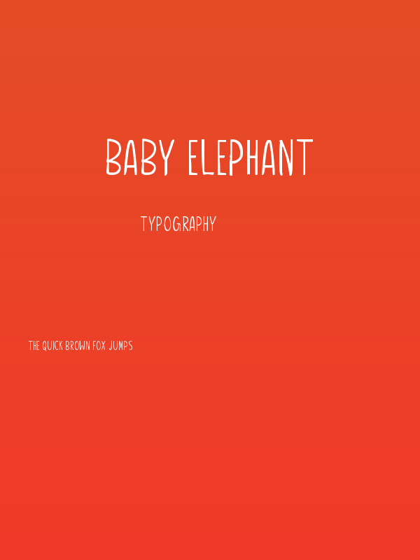 Baby Elephant Poster