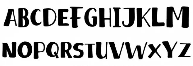 Baby Eliot Font UPPERCASE