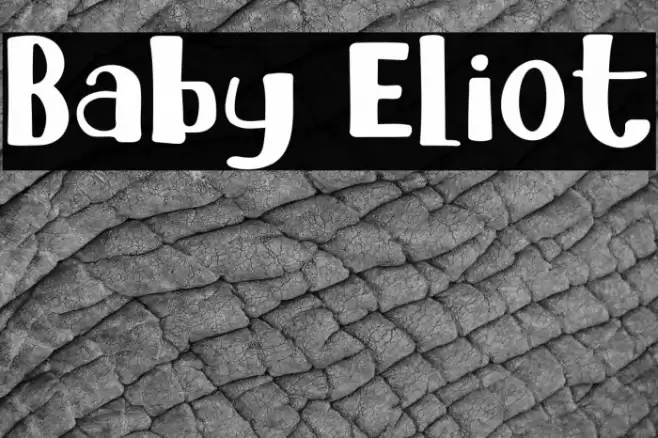 Baby Eliot خط examples