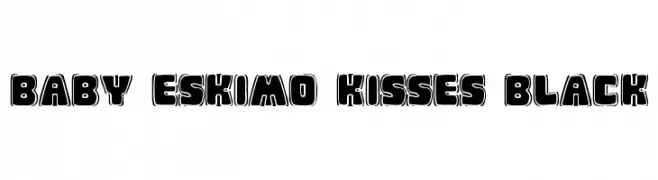 Baby Eskimo Kisses Black  フリーフォントのダウンロード