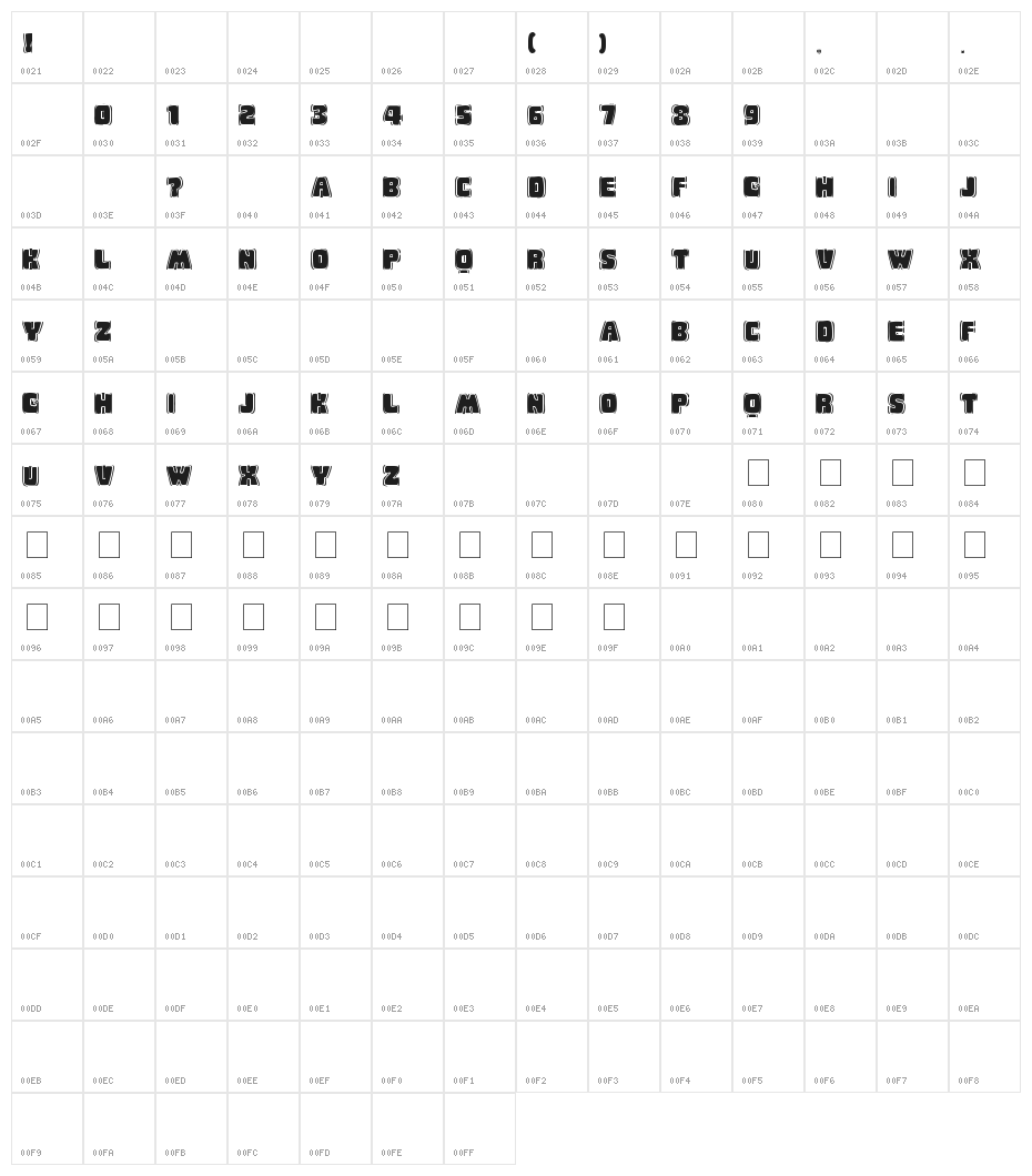Baby Eskimo Kisses Black Character Map