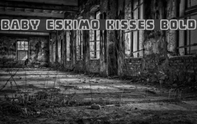 Baby Eskimo Kisses Bold Font examples