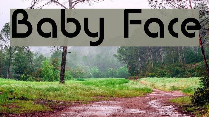 Baby Face Fonte examples