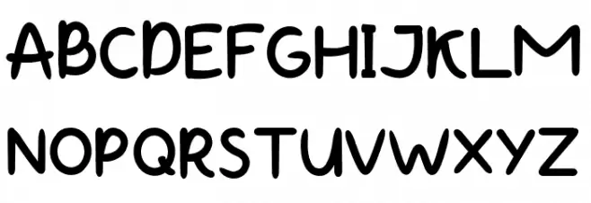 Baby Fly Schriftart Groß