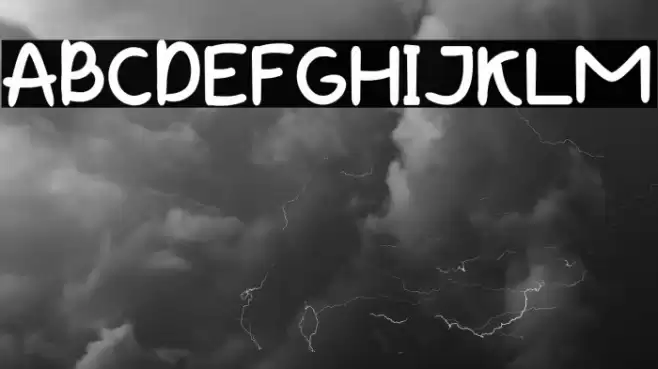 Baby Fly Font examples