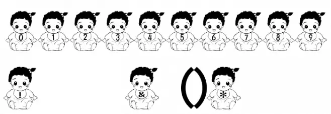 Baby Font Font OTHER CHARS