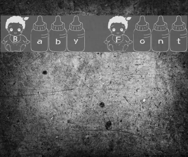 Baby Font Font examples