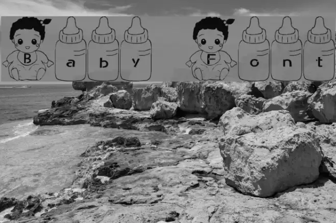 Baby Font Font examples