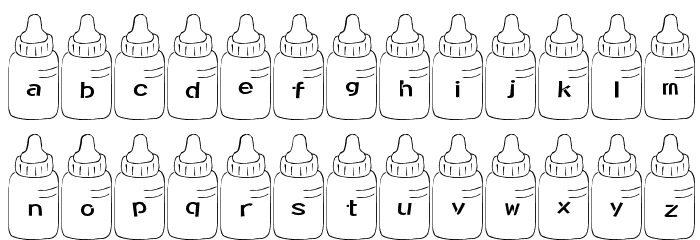 Baby Font Font Litere mici