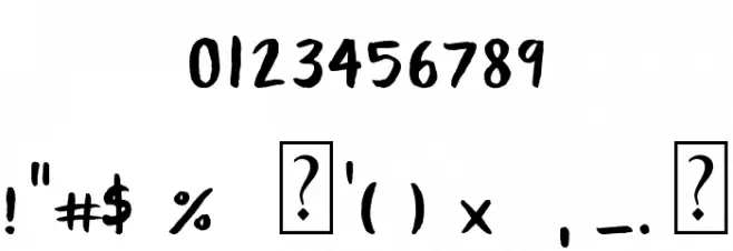 Baby Fox Font OTHER CHARS