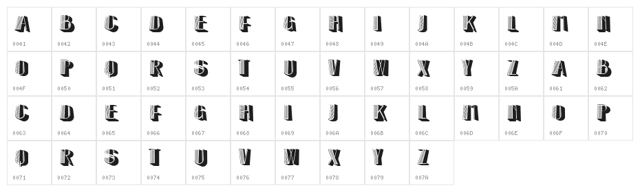 Baby Freedom Regular Character Map