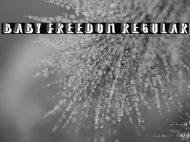 Baby Freedom Regular Font examples