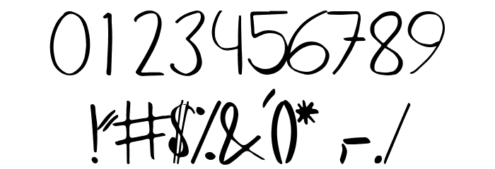 Baby Fruitchy Font OTHER CHARS
