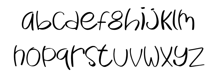 Baby Fruitchy Font LOWERCASE