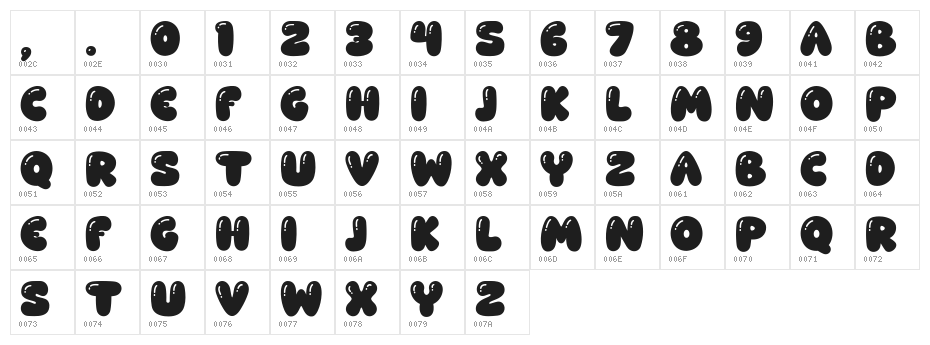 Baby Gemoy Character Map