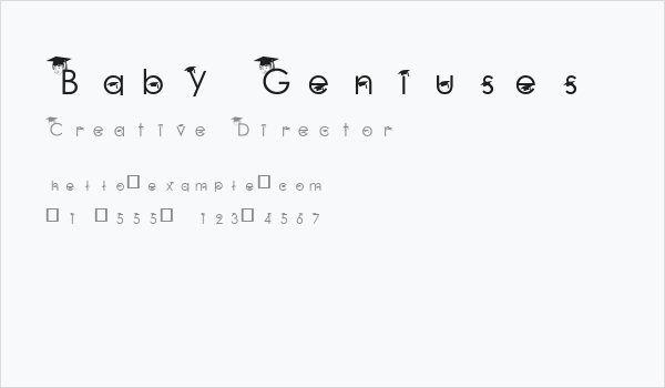 Baby Geniuses Business Card