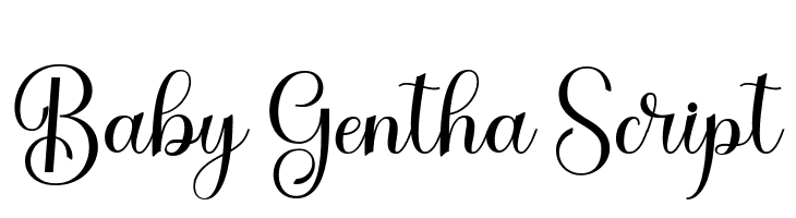 Baby Gentha Script  font caratteri gratis