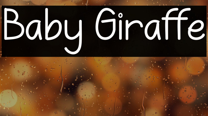 Baby Giraffe Example 1