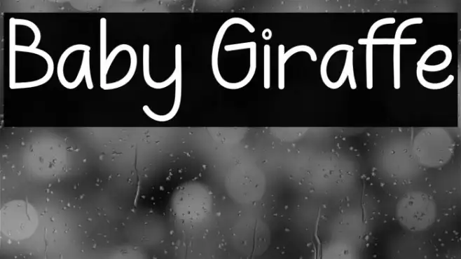 Baby Giraffe Example 1