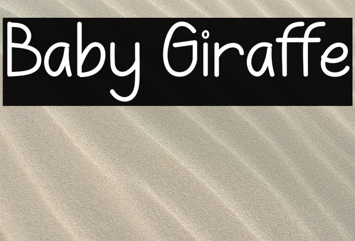 Baby Giraffe Example 2