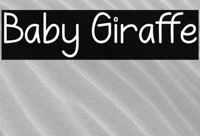Baby Giraffe Example 2