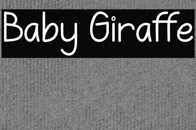 Baby Giraffe Example 3