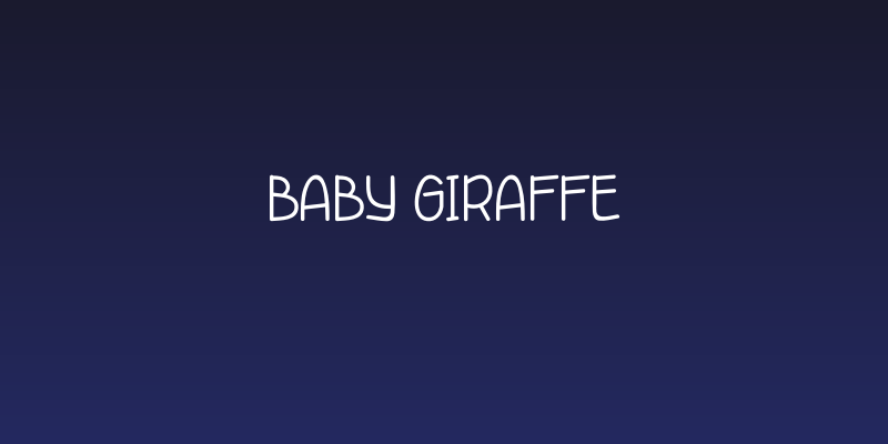 Baby Giraffe Social Header