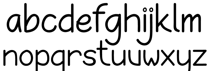 Baby Giraffe Font LOWERCASE