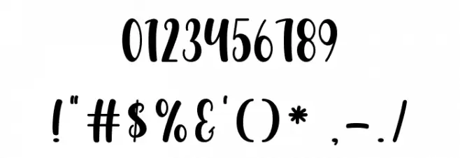 Baby Girl Display Font OTHER CHARS