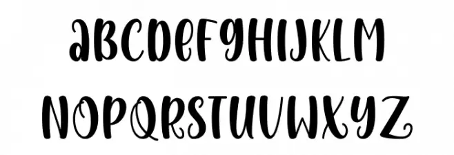 Baby Girl Display Schriftart Groß