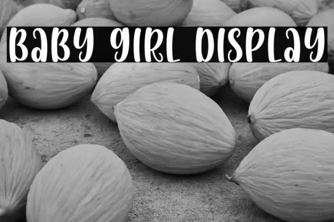 Baby Girl Display Font examples