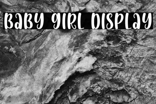 Baby Girl Display Font examples