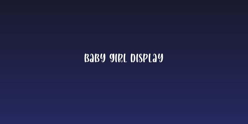 Baby Girl Display Social Header
