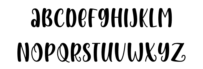 Baby Girl Display Font LOWERCASE