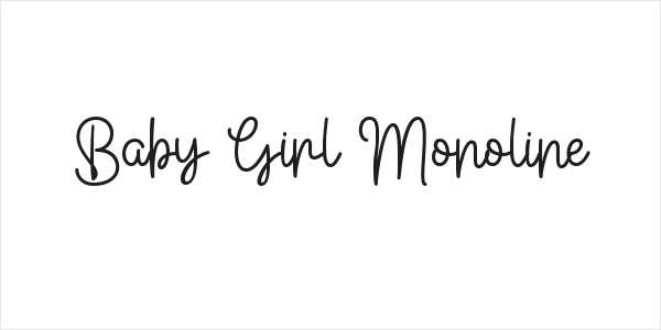 Baby Girl Monoline Logo