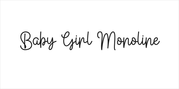 Baby Girl Monoline Logo