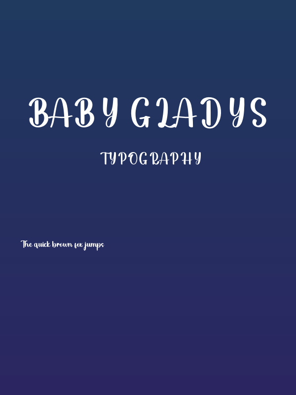 Baby Gladys Poster