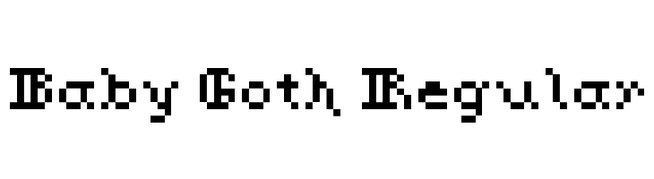 Baby Goth Regular  لخطوط تنزيل