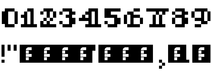 Baby Goth Regular Font OTHER CHARS