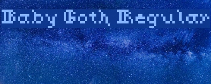 Baby Goth Regular Font examples