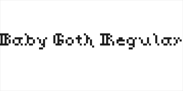 Baby Goth Regular Logo