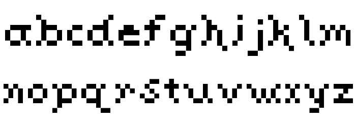Baby Goth Regular Font LOWERCASE